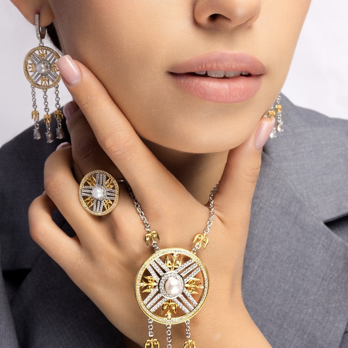 Комплект Карлыгаш - Ай - Merhat Jewelry